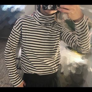 Madewell Turtleneck Stripes Shirt